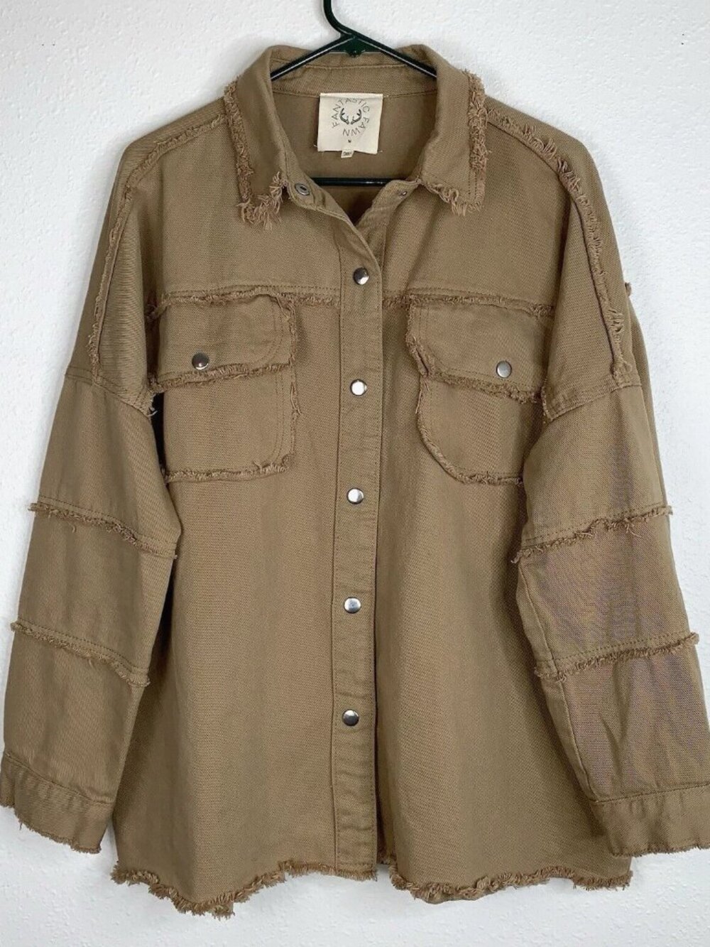 Fantastic Fawn Army MAMA Jacket SHACKET M Tactical Top Gorpcore Grunge Military